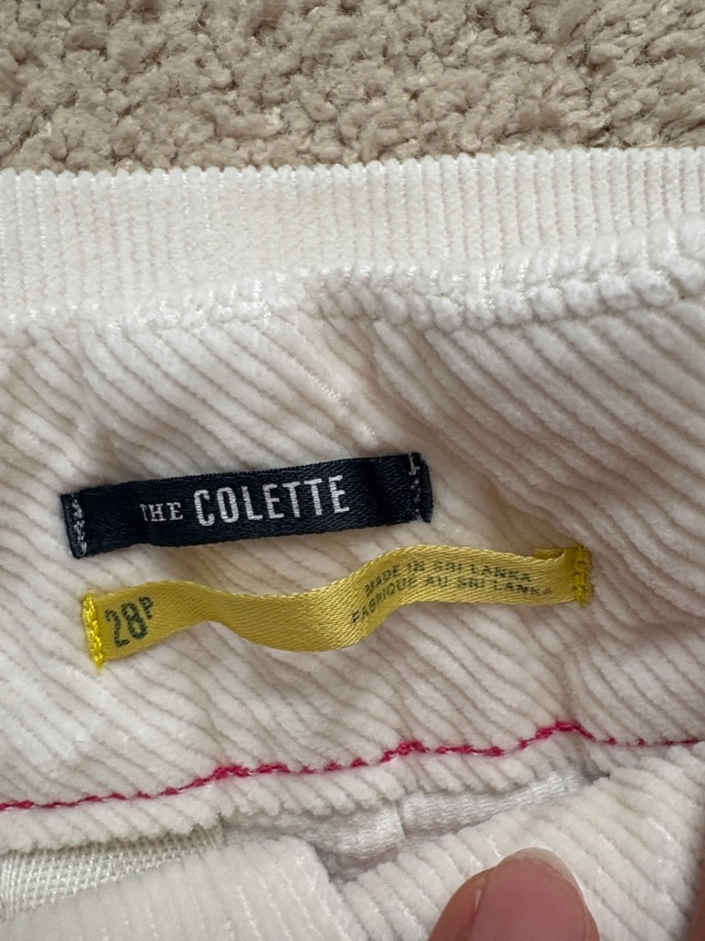 Anthropologie Off-White Wide-Leg Corduroy Jeans - Picture 6 of 14